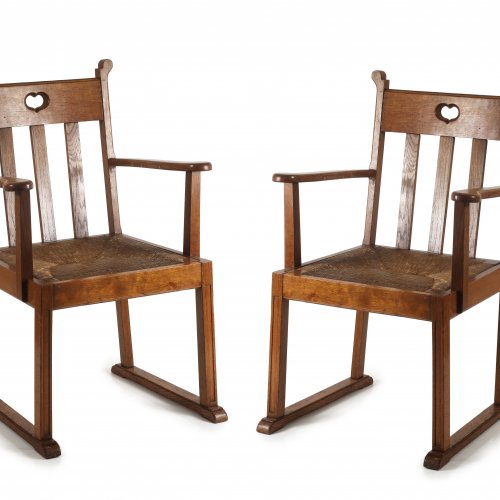 Two armchairs, 1910/20s
