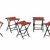 Five folding stools, c1940