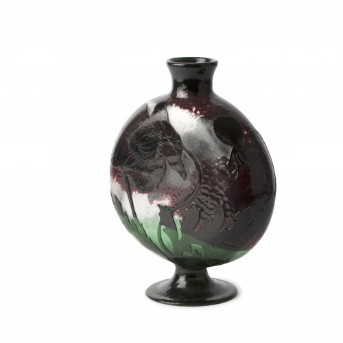 'Pavots noirs' Martelé vase, 1900-03