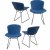 Four '420-3' side chairs, 1954
