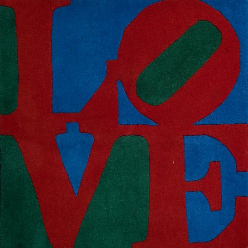 Teppich 'Classic Love' (Rot, Grün, Blau), 2007