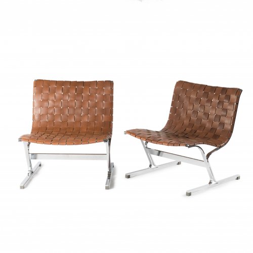 Two 'PLR 1' easy chairs, 1968