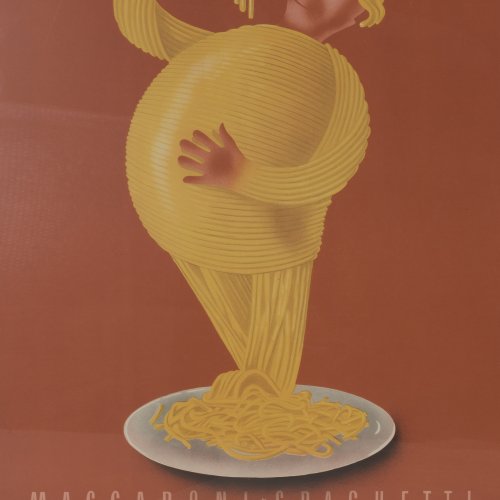 'Maccaroni Perlach' poster, c1945/46