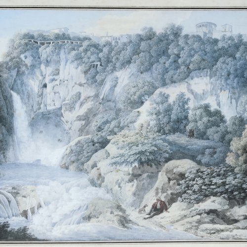 'Vue de la Grotte de Neptune a Tivoli', 19. Jahrhundert