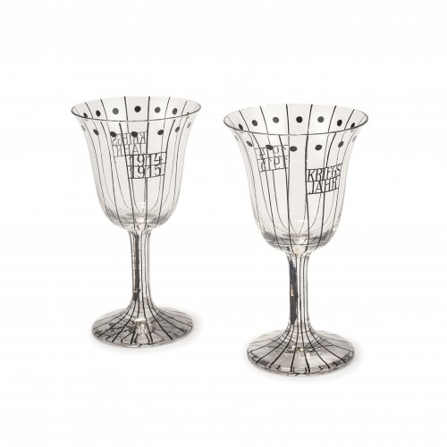 Pair of 'Kriegsjahr 1914-1915' goblets