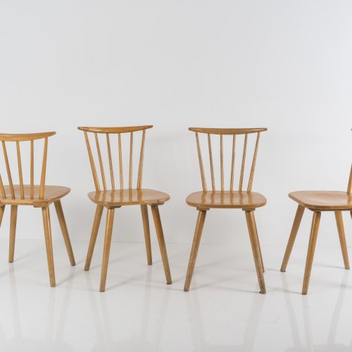 Four 'Bombenstabil' child's chairs, c1930