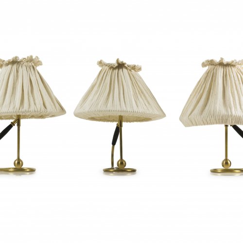 Three 'Le Klint 306' table lights / brackets, 1940s