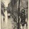 'Street in the Rain', first quarter of the 20th century