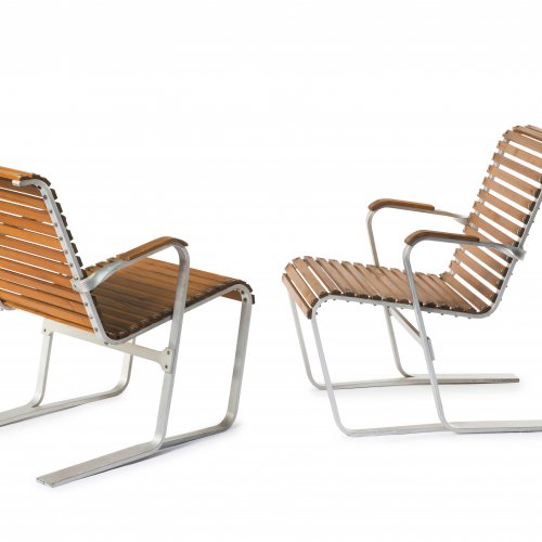 Pair of lawn chairs, c1935