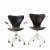 Two '3117' and '3217' desk chairs, 1955