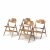 Four SE 18' folding chairs, 1953