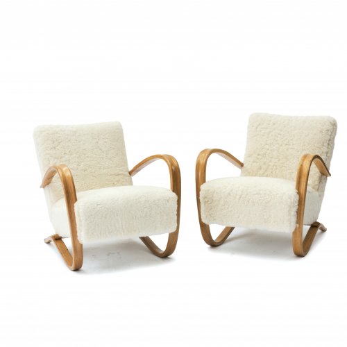 Two 'H 269' easy chairs, 1930/40s