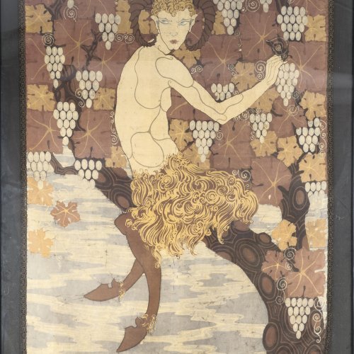 Wandbehang 'Faune à l'affut', um 1925