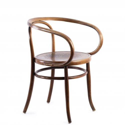 Armlehnstuhl 'Nr. 6009'- 'Wiener Stuhl' oder auch 'Corbusierstuhl' oder auch 'B9', um 1900   