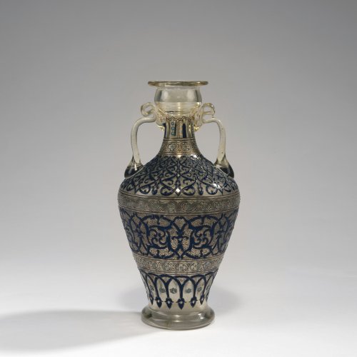 Vase with handles, dated 1880