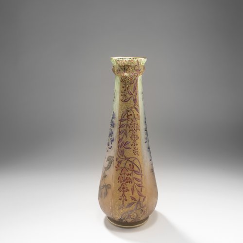 Tall 'Glycines' vase, 1895-1900