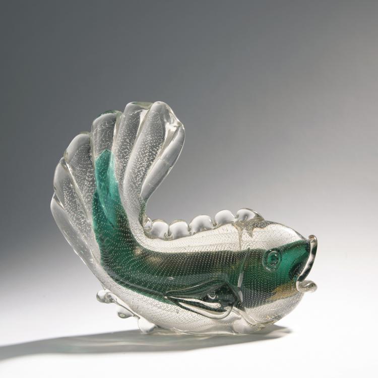 Bild 2 zu Objekt, Gro&szlig;er Fisch 'A bullicante', 1937, Seguso, Archimede, Murano, 143C 600