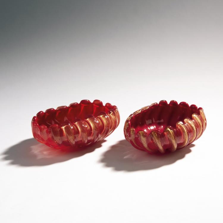 Bild 1 zu Objekt, Paar Schalen, um 1950, Seguso, Archimede, Murano, 143C 602