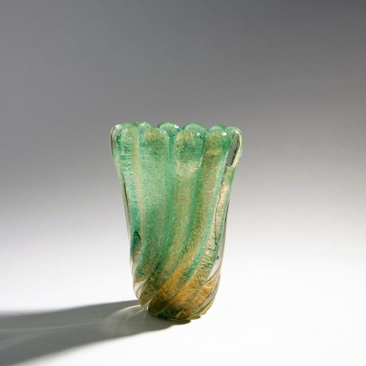 Hauptbild zu Objekt, Vase 'Cordonato oro', um 1941, Seguso Vetri d'Arte, Murano, 143C 584