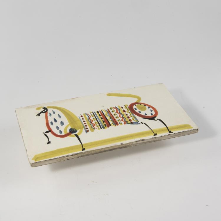 Hauptbild zu Objekt, 'Horse' tile, 1950s, Studio Roger Capron, Vallauris, 146C 565