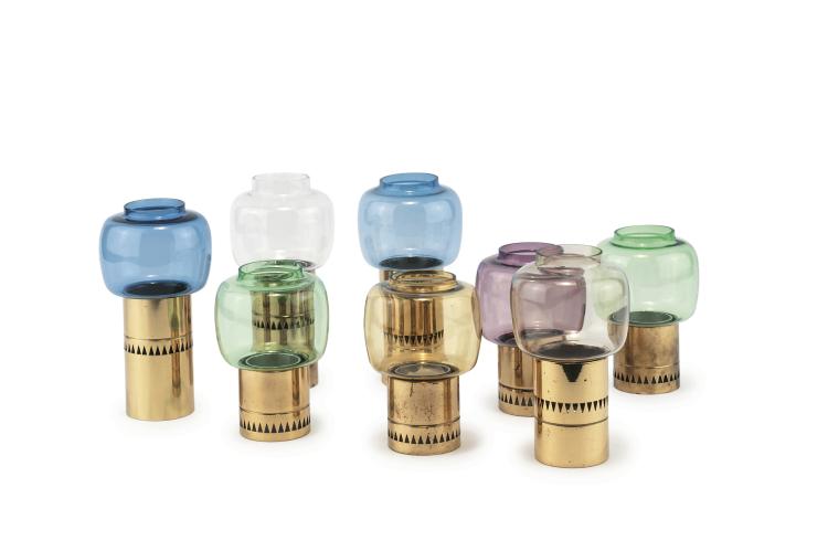 Hauptbild zu Objekt, Acht Windlichter, um 1960, Jakobsson Hans Agne, Markaryd, 143B 403