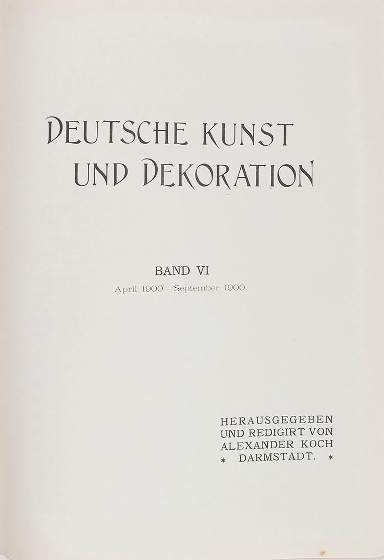 Hauptbild zu Objekt, Konvolut Deutsche Kunst und Dekoration, Koch, Alexander, 147B 715