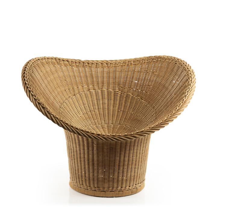 Hauptbild zu Objekt, Korbsessel 'E 20', 1957, Murmann, Heinrich, Johannisthal, 145A 153