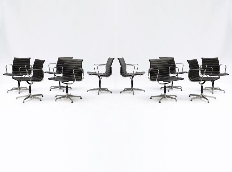 Hauptbild zu Objekt, 10 'Aluminium Group' armchairs, ICF Cadsana f&uuml;r Herman Miller, Zeeland, 145B 314