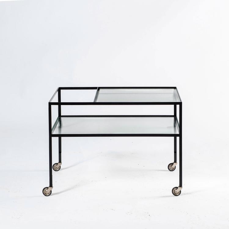 Bild 1 zu Objekt, Servierwagen, 1956, Herbert Hirche, Holz&auml;pfel, Christian, KG, Ebhausen, 145A 150