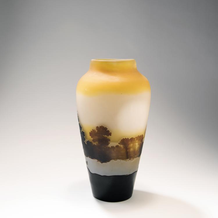 Bild 1 zu Objekt, Gro&szlig;e Vase 'Paysage lacustre', 1908-14, Gall&eacute;, Etablissements, Nancy, 147B 206