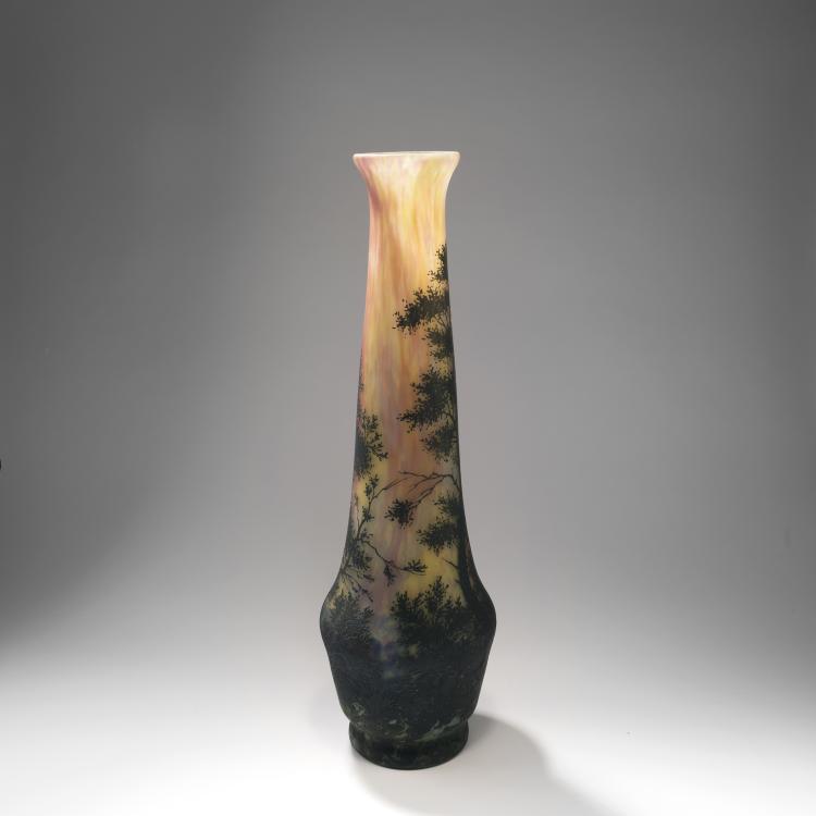 Bild 1 zu Objekt, Bodenvase 'Paysage, soleil couchant', 1911-13, Daum Fr&egrave;res, Nancy, 147B 151