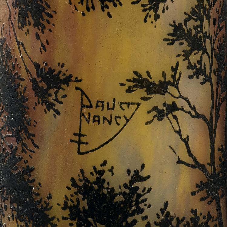 Bild 3 zu Objekt, Bodenvase 'Paysage, soleil couchant', 1911-13, Daum Fr&egrave;res, Nancy, 147B 151