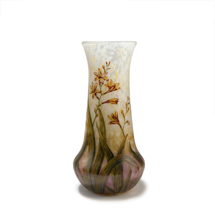 Hauptbild zu Objekt, Vase 'Montbretias', 1905-10, Daum Fr&egrave;res, Nancy, 147B 110