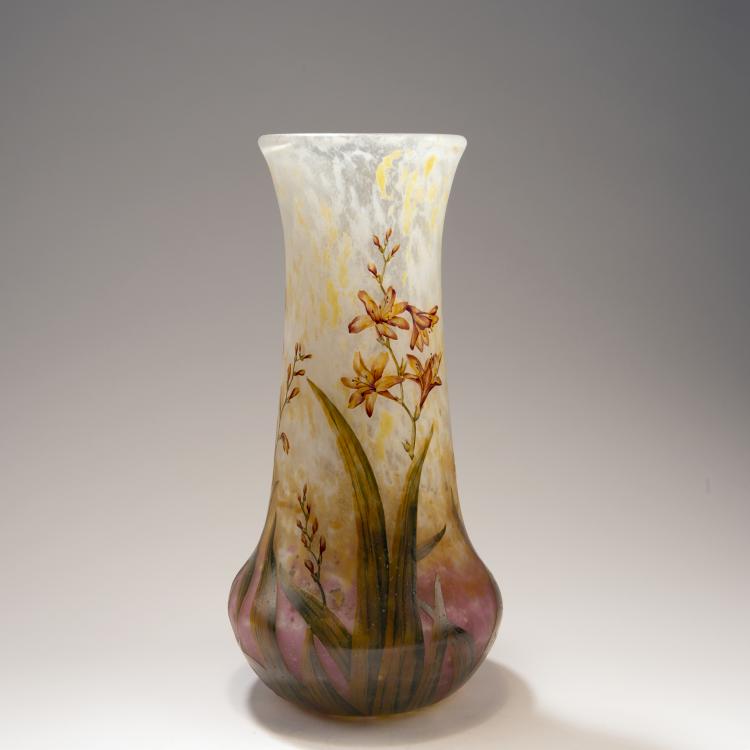 Bild 1 zu Objekt, Vase 'Montbretias', 1905-10, Daum Fr&egrave;res, Nancy, 147B 110
