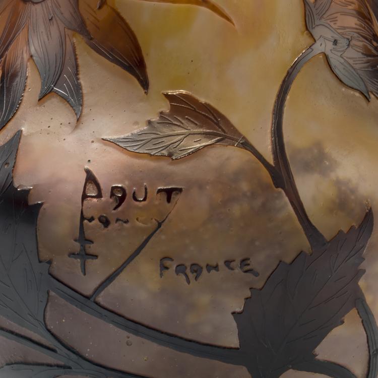 Bild 2 zu Objekt, 'Dahlias &agrave; Collerette' vase, c. 1909, Daum Fr&egrave;res, Nancy, 147B 122