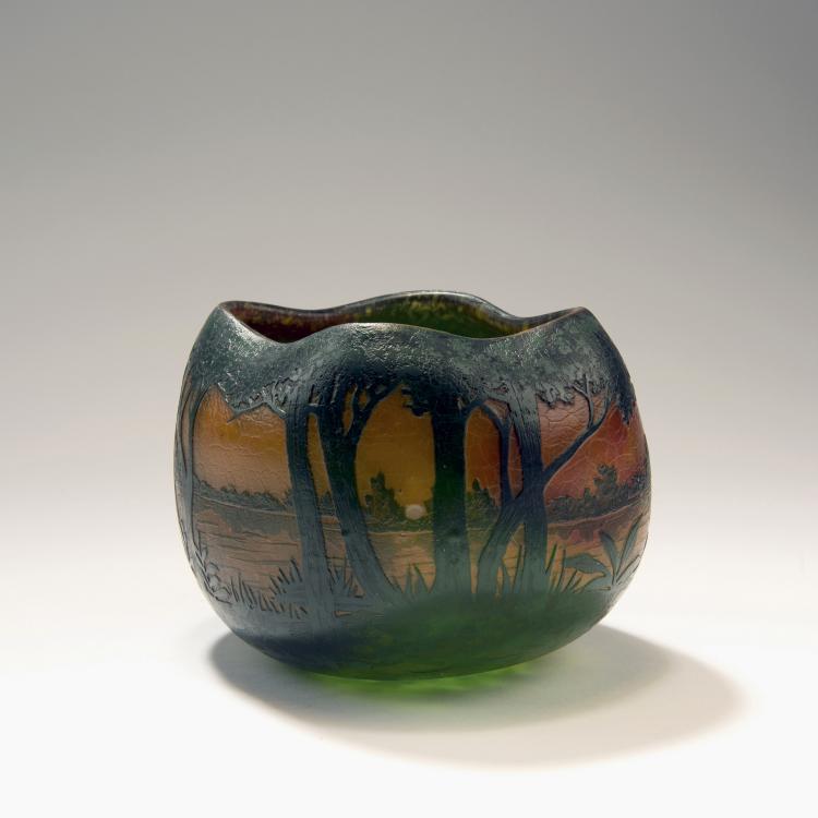 Hauptbild zu Objekt, Vase 'Paysage lacustre', 1905-10, Daum Fr&egrave;res, Nancy, 147B 111
