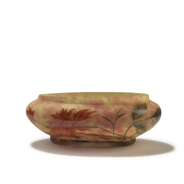 Hauptbild zu Objekt, Schale 'Dahlias', 1920er Jahre, Daum Fr&egrave;res, Nancy, 147B 157