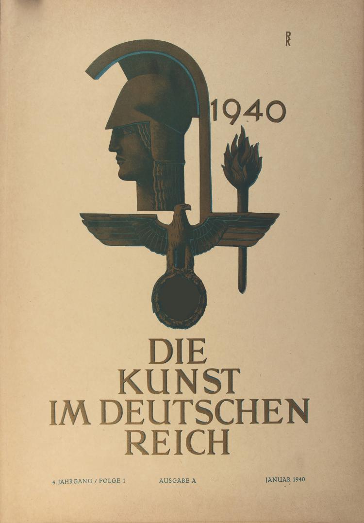 Hauptbild zu Objekt, 24 magazines 'Die Kunst im Dritten Reich', Fachliteratur; Franz Eher Nachfolger GmbH, M&uuml;nchen, 144B 585