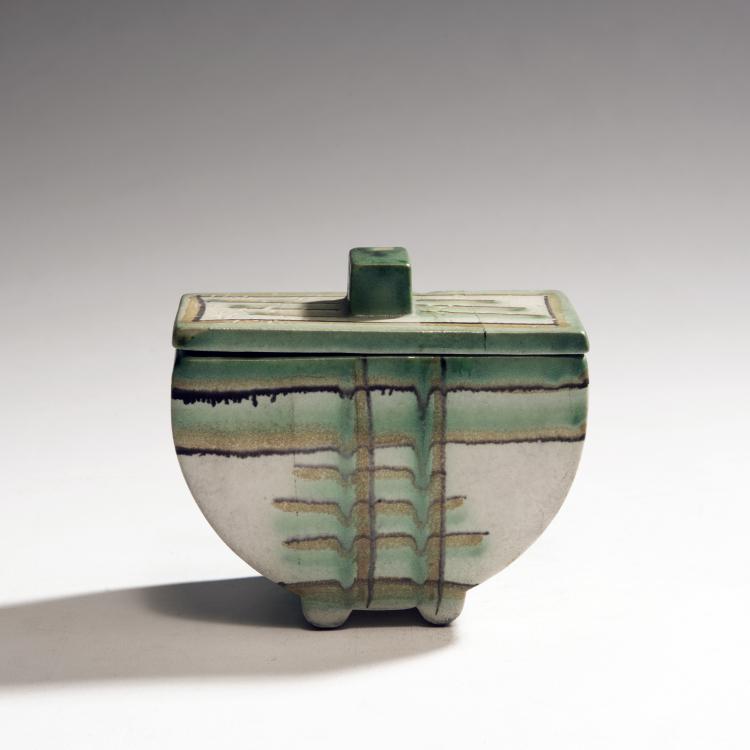 Bild 1 zu Objekt, Deckeldose, um 1928, Velten-Vordamm, Steingutfabriken, 145A 48