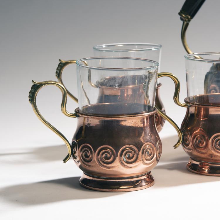 Bild 2 zu Objekt, Teapot and six glasses, c. 1903, Hueck, Eduard, L&uuml;denscheid, 144B 500