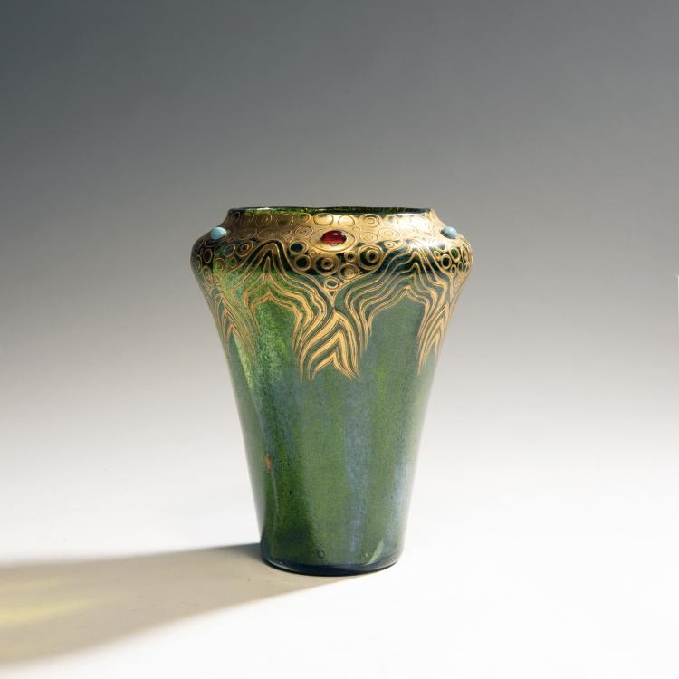 Hauptbild zu Objekt, 'Aventurin' vase, 1903-04, L&ouml;tz Wwe., Klosterm&uuml;hle, 144B 264