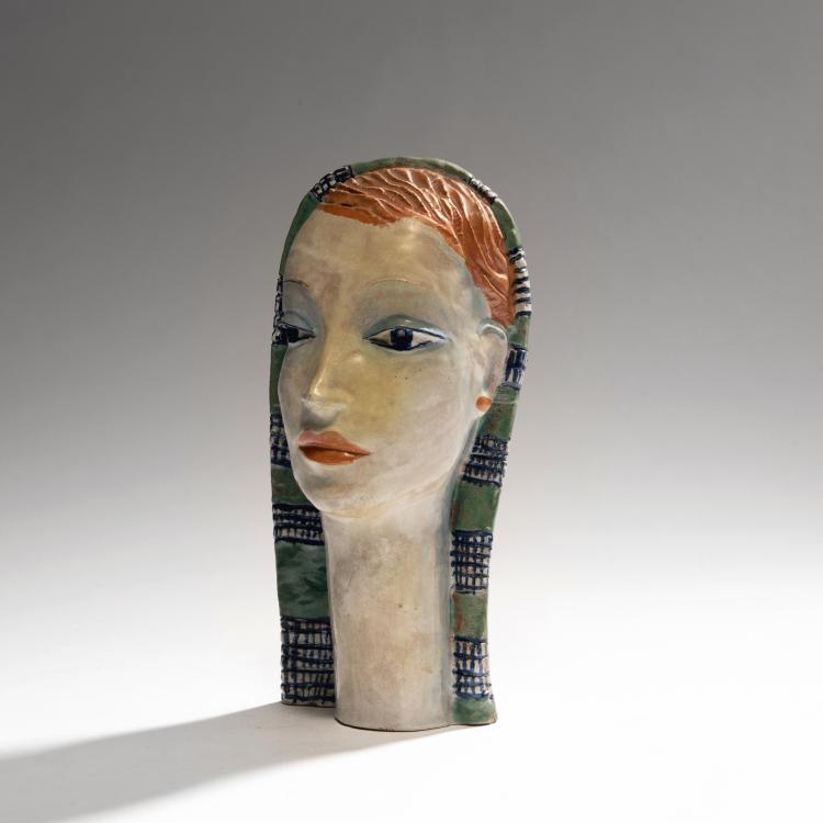 Hauptbild zu Objekt, Girl's Head, 1929-30, Wiener Werkst&auml;tte, 144B 419