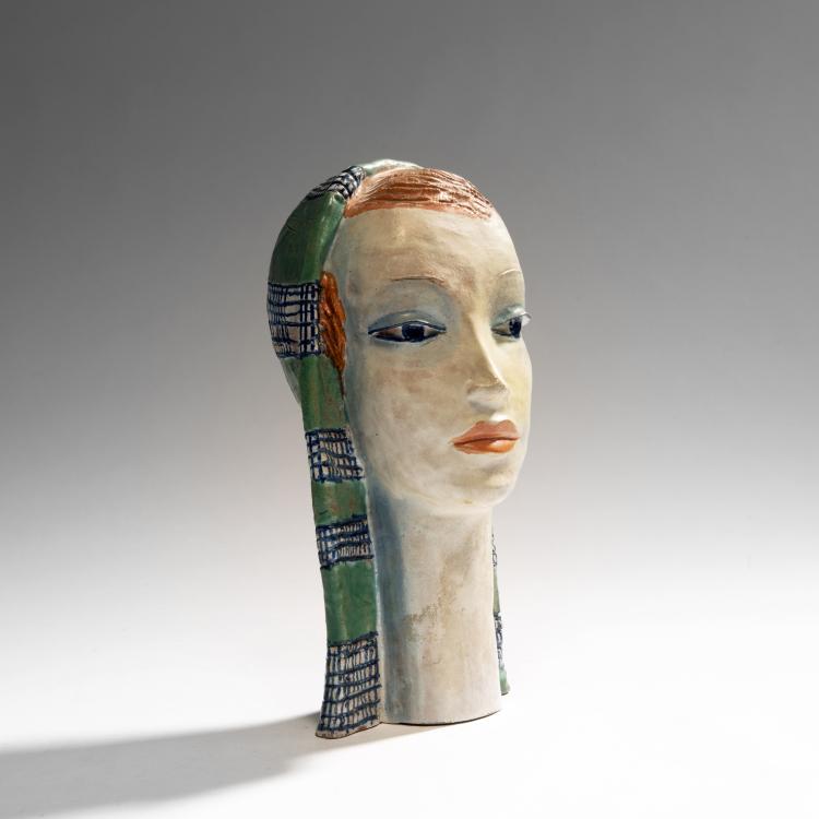 Bild 1 zu Objekt, Girl's Head, 1929-30, Wiener Werkst&auml;tte, 144B 419
