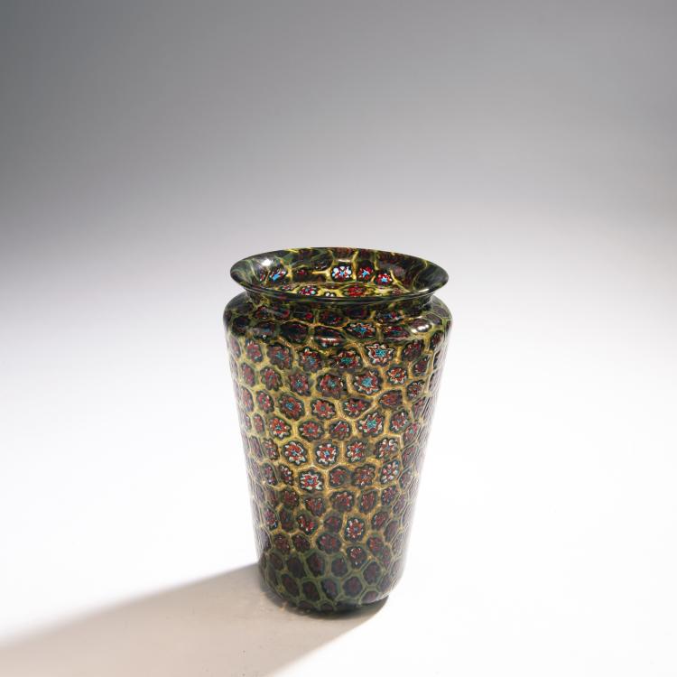 Bild 1 zu Objekt, 'A murrine' vase, 1950s, Toso, Fratelli, Murano, 146D 876