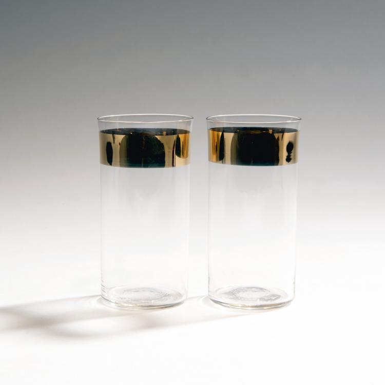 Hauptbild zu Objekt, Two tumblers from the 'Wertheim' set, 1902, Poschinger, Benedikt von, Oberzwieselau, 144B 238