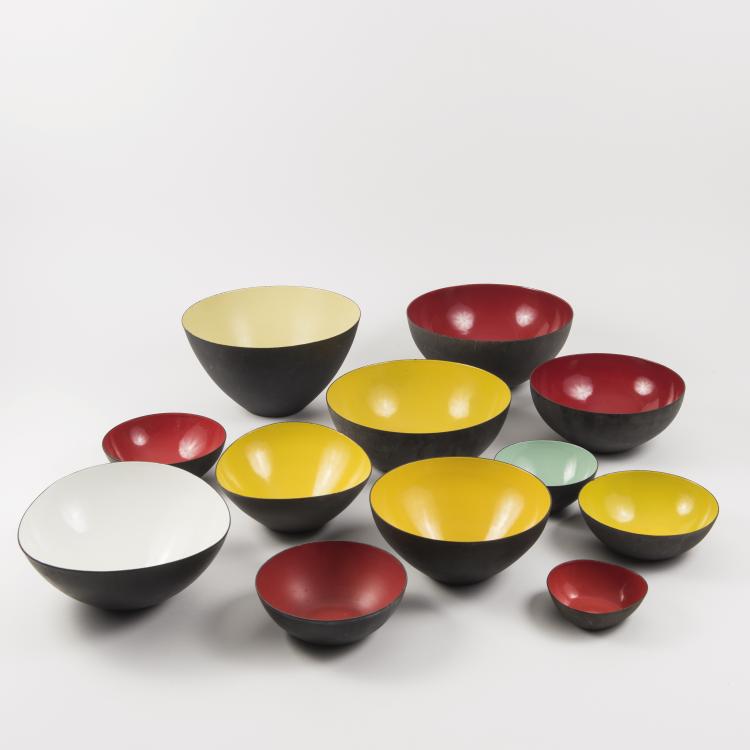 Hauptbild zu Objekt, Twelve 'Krenit' bowls, c. 1953, &Oslash;rskov, Torben & Co., Kopenhagen, 145B 239