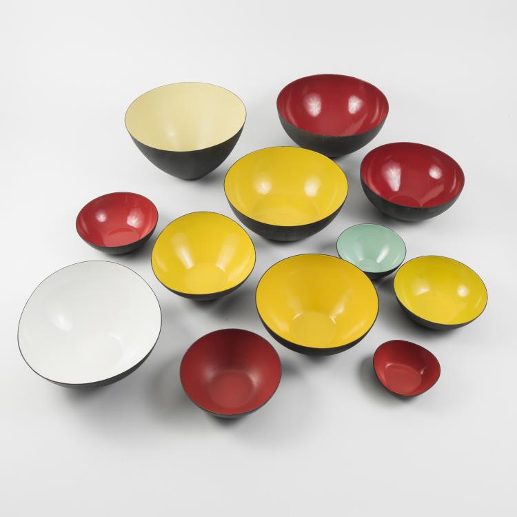 Bild 1 zu Objekt, Twelve 'Krenit' bowls, c. 1953, &Oslash;rskov, Torben & Co., Kopenhagen, 145B 239