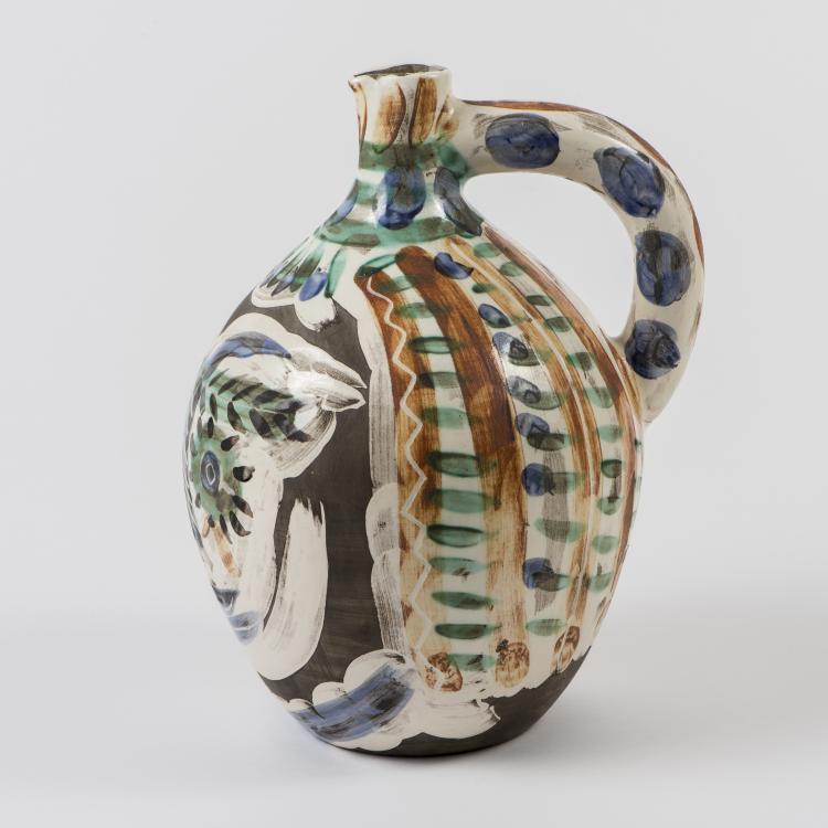 Bild 2 zu Objekt, Krug 'Visage aux yeux rieurs', 1969 (Entwurf), Pablo Picasso, Madoura, 145C 493