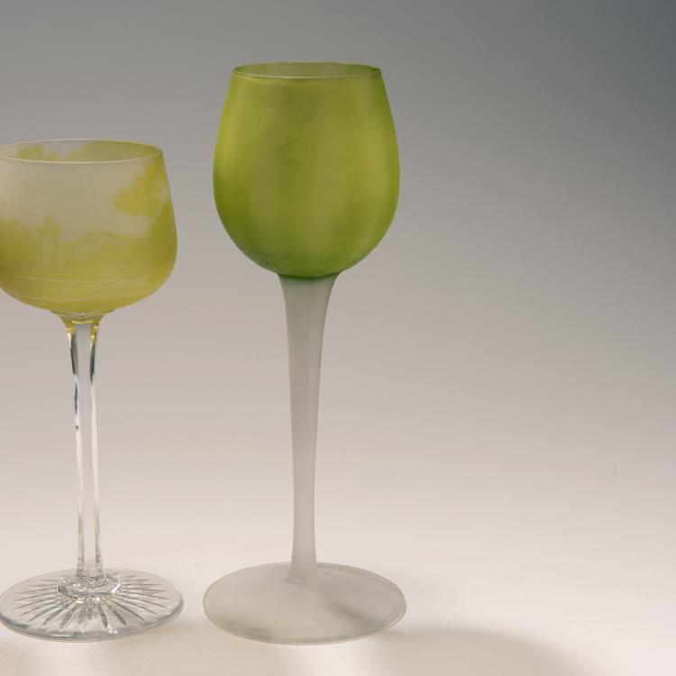 Bild 1 zu Objekt, Drei Weingl&auml;ser, 1923-25, L&ouml;tz Wwe., Klosterm&uuml;hle, 147B 298