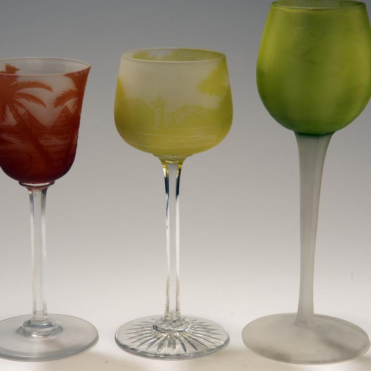 Bild 2 zu Objekt, Drei Weingl&auml;ser, 1923-25, L&ouml;tz Wwe., Klosterm&uuml;hle, 147B 298